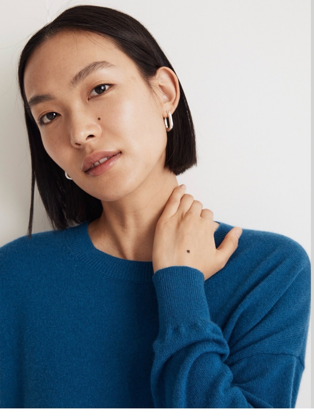 Madewell Re)sponsible Cashmere Oversized Crewneck Sweater size S - Picture 5 of 6